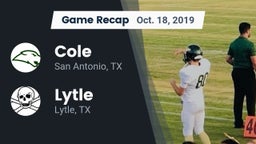 Recap: Cole  vs. Lytle  2019