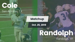 Matchup: Cole vs. Randolph  2019