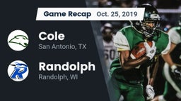 Recap: Cole  vs. Randolph  2019