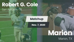 Matchup: Cole vs. Marion  2020