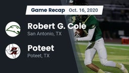 Recap: Robert G. Cole  vs. Poteet  2020