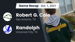 Recap: Robert G. Cole  vs. Randolph  2021