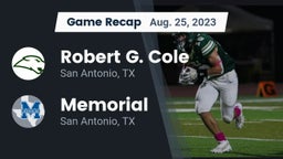 Recap: Robert G. Cole  vs. Memorial  2023