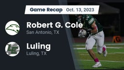Recap: Robert G. Cole  vs. Luling  2023
