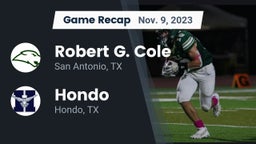 Recap: Robert G. Cole  vs. Hondo  2023