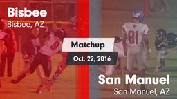 Matchup: Bisbee vs. San Manuel  2016