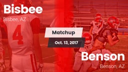 Matchup: Bisbee vs. Benson  2017