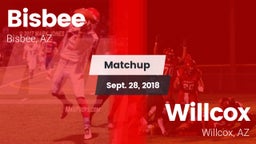 Matchup: Bisbee vs. Willcox  2018