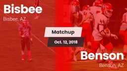 Matchup: Bisbee vs. Benson  2018