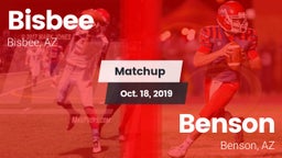 Matchup: Bisbee vs. Benson  2019
