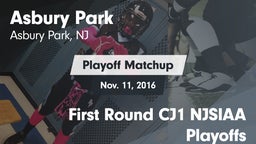 Matchup: Asbury Park vs. First Round CJ1 NJSIAA Playoffs 2016