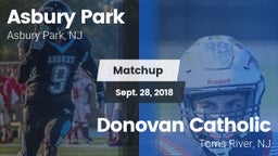 Matchup: Asbury Park vs. Donovan Catholic  2018
