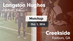 Matchup: Langston Hughes vs. Creekside  2016
