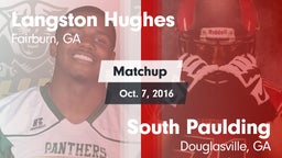 Matchup: Langston Hughes vs. South Paulding  2016
