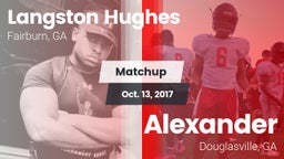 Matchup: Langston Hughes vs. Alexander  2017