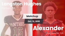 Matchup: Langston Hughes vs. Alexander  2018