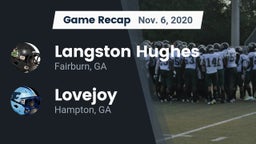 Recap: Langston Hughes  vs. Lovejoy  2020