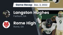 Recap: Langston Hughes  vs. Rome High 2022