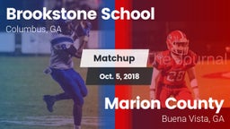 Matchup: Brookstone vs. Marion County  2018