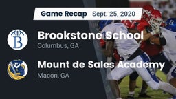 Recap: Brookstone School vs. Mount de Sales Academy  2020