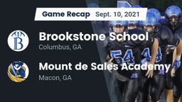 Recap: Brookstone School vs. Mount de Sales Academy  2021