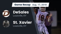 Recap: DeSales  vs. St. Xavier  2018