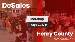 Matchup: DeSales vs. Henry County  2019
