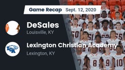 Recap: DeSales  vs. Lexington Christian Academy 2020