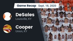 Recap: DeSales  vs. Cooper  2020
