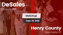 Matchup: DeSales vs. Henry County  2020