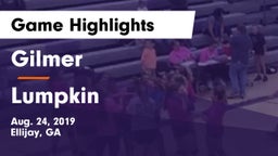 Gilmer  vs Lumpkin Game Highlights - Aug. 24, 2019