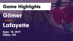 Gilmer  vs Lafayette  Game Highlights - Sept. 10, 2019