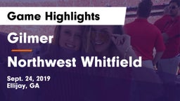 Gilmer  vs Northwest Whitfield  Game Highlights - Sept. 24, 2019