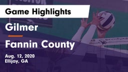 Gilmer  vs Fannin County  Game Highlights - Aug. 12, 2020