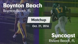 Matchup: Boynton Beach vs. Suncoast  2016