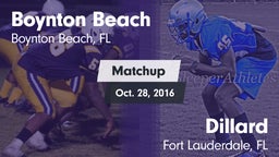 Matchup: Boynton Beach vs. Dillard  2016