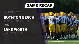 Recap: Boynton Beach  vs. Lake Worth  2016