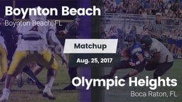 Matchup: Boynton Beach vs. Olympic Heights  2017
