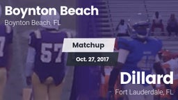 Matchup: Boynton Beach vs. Dillard  2017