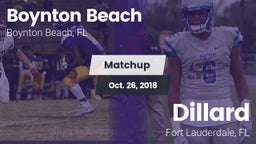 Matchup: Boynton Beach vs. Dillard  2018