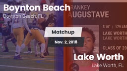 Matchup: Boynton Beach vs. Lake Worth  2018