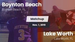 Matchup: Boynton Beach vs. Lake Worth  2019