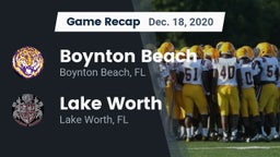 Recap: Boynton Beach  vs. Lake Worth  2020