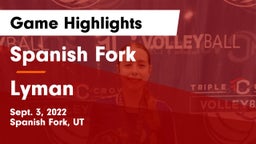 Spanish Fork  vs Lyman Game Highlights - Sept. 3, 2022