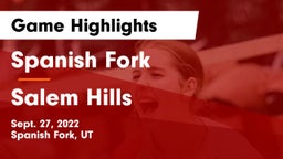 Spanish Fork  vs Salem Hills  Game Highlights - Sept. 27, 2022