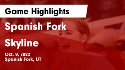 Spanish Fork  vs Skyline  Game Highlights - Oct. 8, 2022