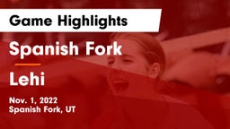 Spanish Fork  vs Lehi  Game Highlights - Nov. 1, 2022