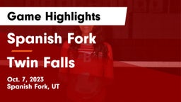 Spanish Fork  vs Twin Falls  Game Highlights - Oct. 7, 2023