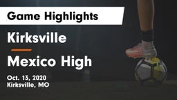 Kirksville  vs Mexico High Game Highlights - Oct. 13, 2020