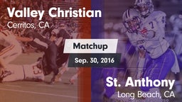Matchup: Valley Christian vs. St. Anthony  2016